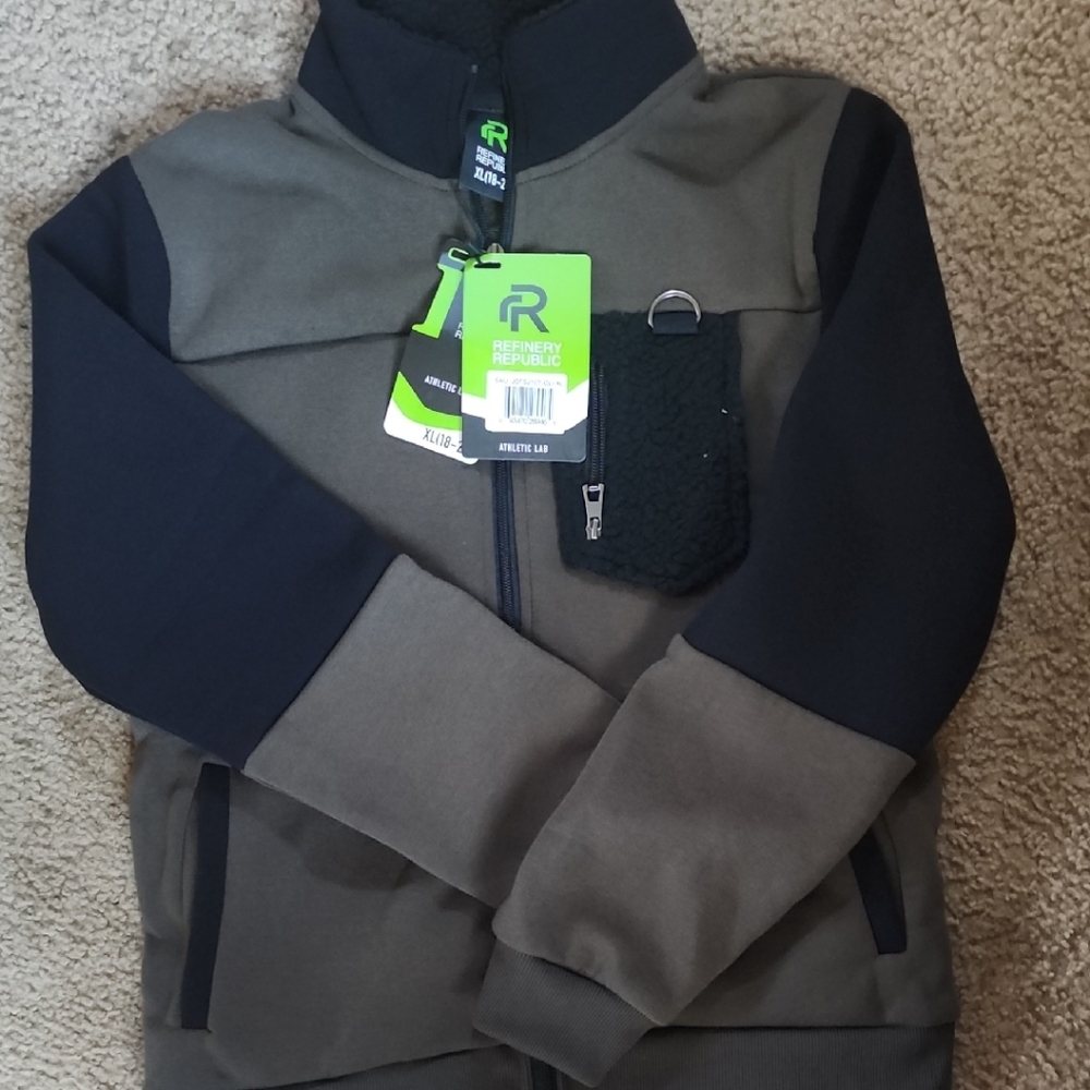Refinery Republic Black and Green Jacket